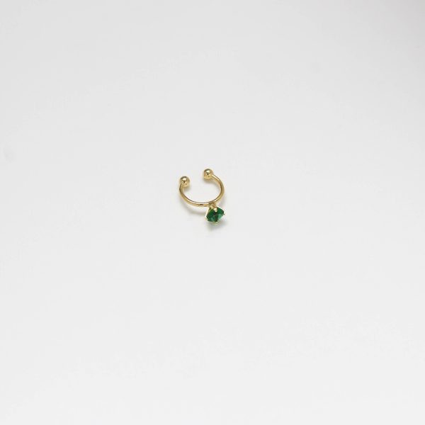 Arete Pearcing fake 1.4cm VERDE